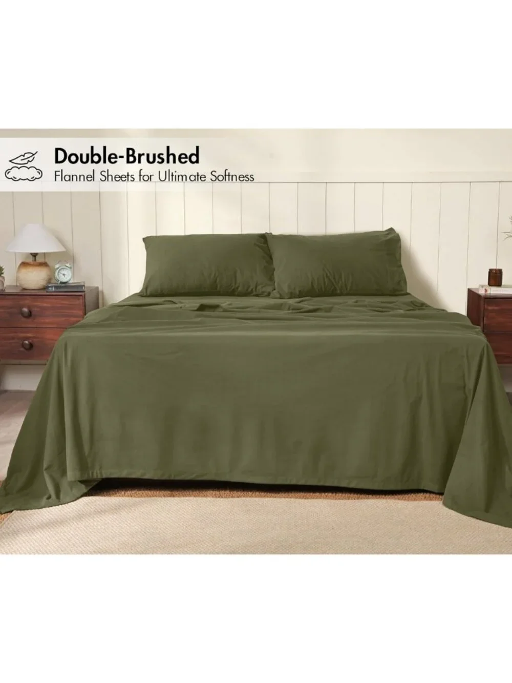 Ultra Soft Flannel Queen Sheet Set - Cozy 15